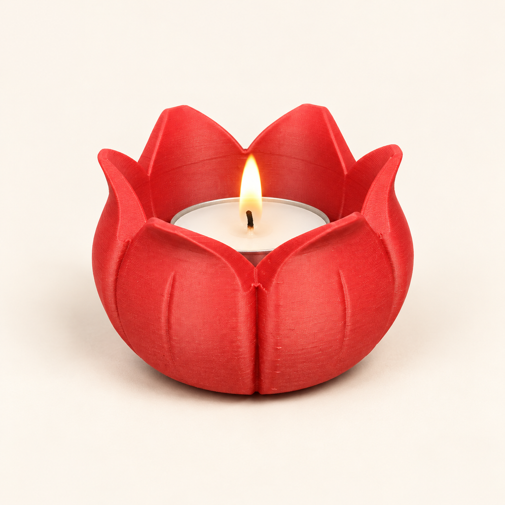 Portavela Flor de Luz