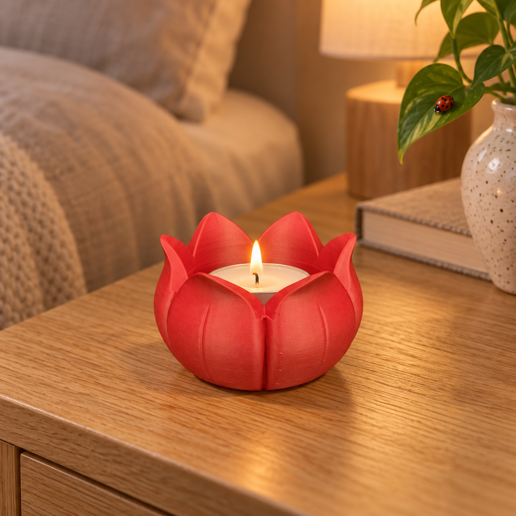 Portavela Flor de Luz