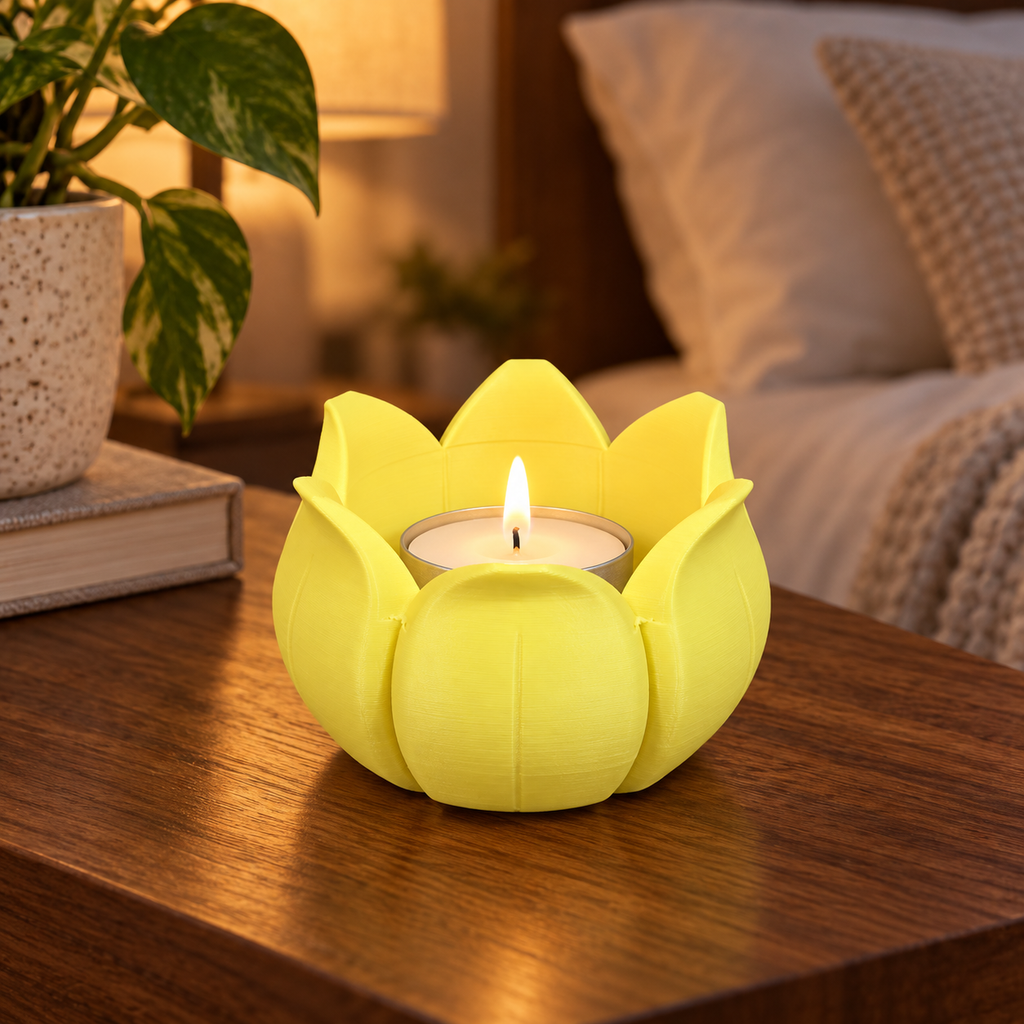 Portavela Flor de Luz